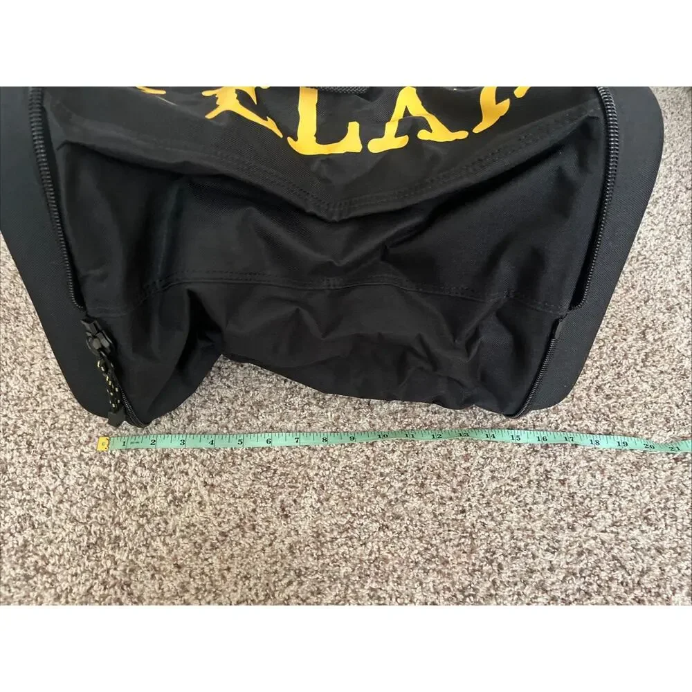 NWT Tommy‎ Bahama Hard Sided Expandable Duffle Bag Black Yellow Travel